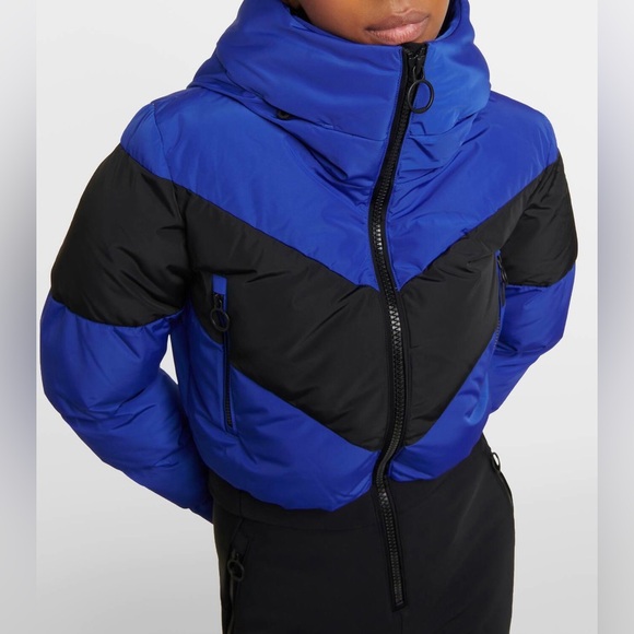 Fusalp Kira Quilted Ski Suit Size 40 Blue Black - Picture 3 of 16